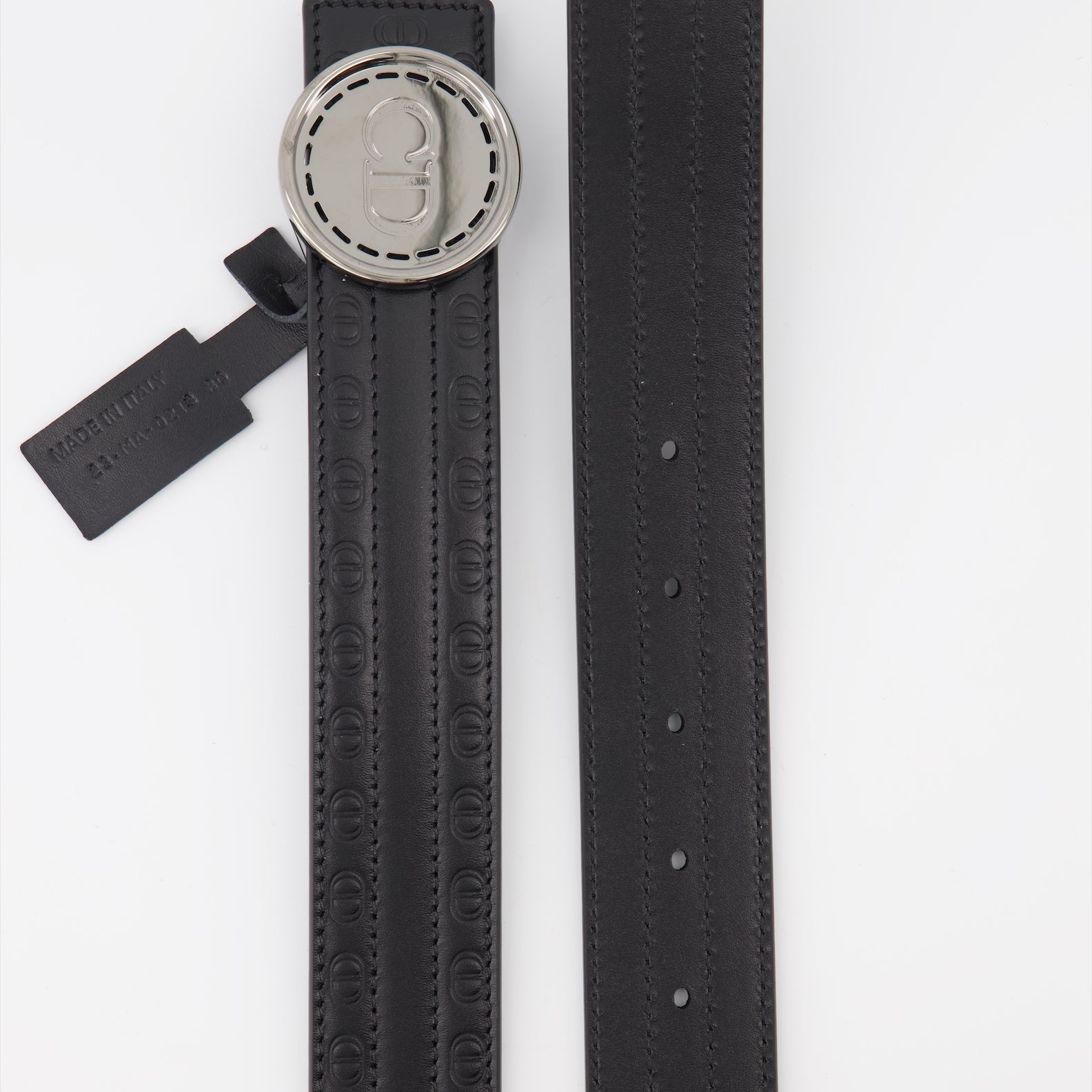 벨트 Ceinture grainée à logo Dior 검은색 Homme