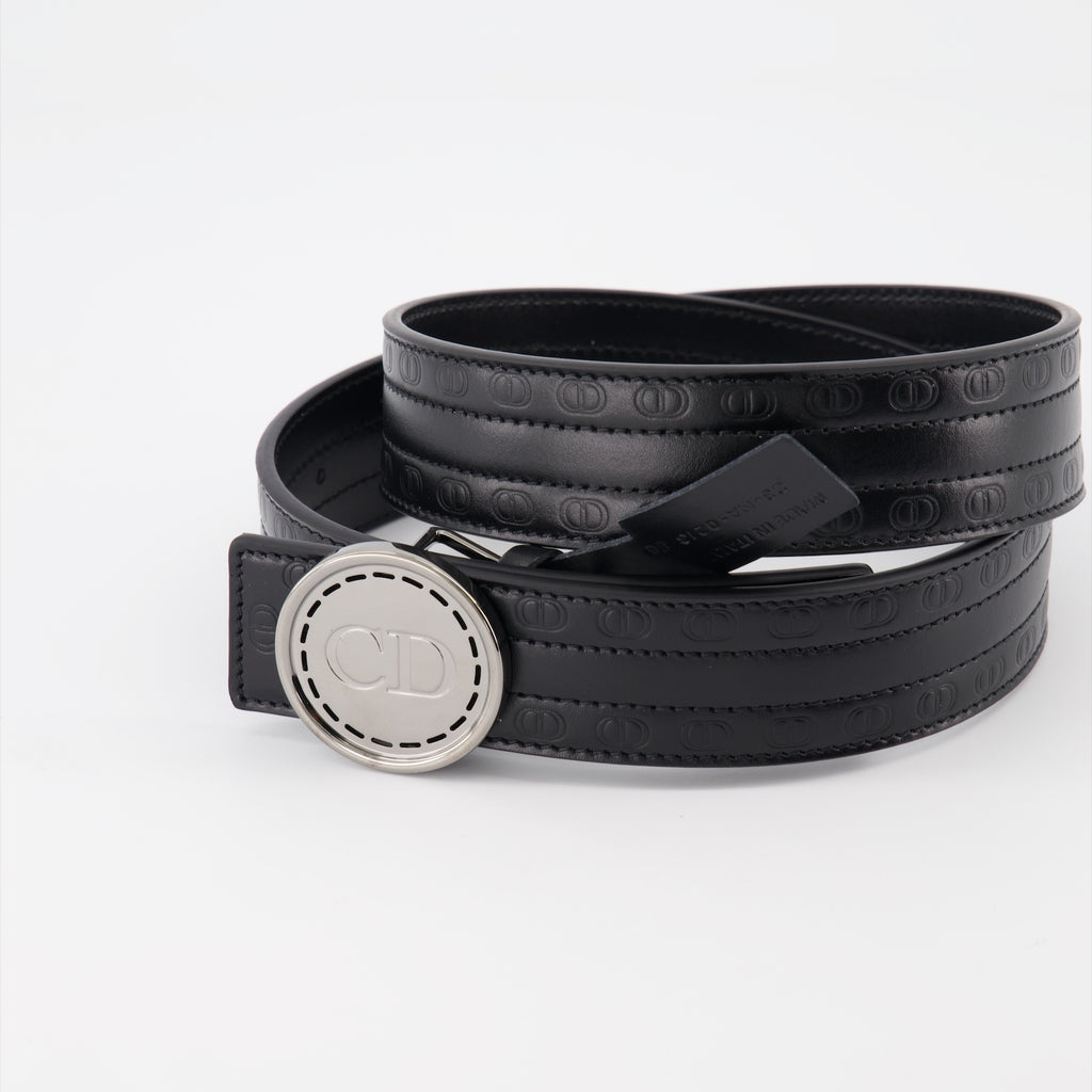 벨트 Ceinture grainée à logo Dior 검은색 Homme