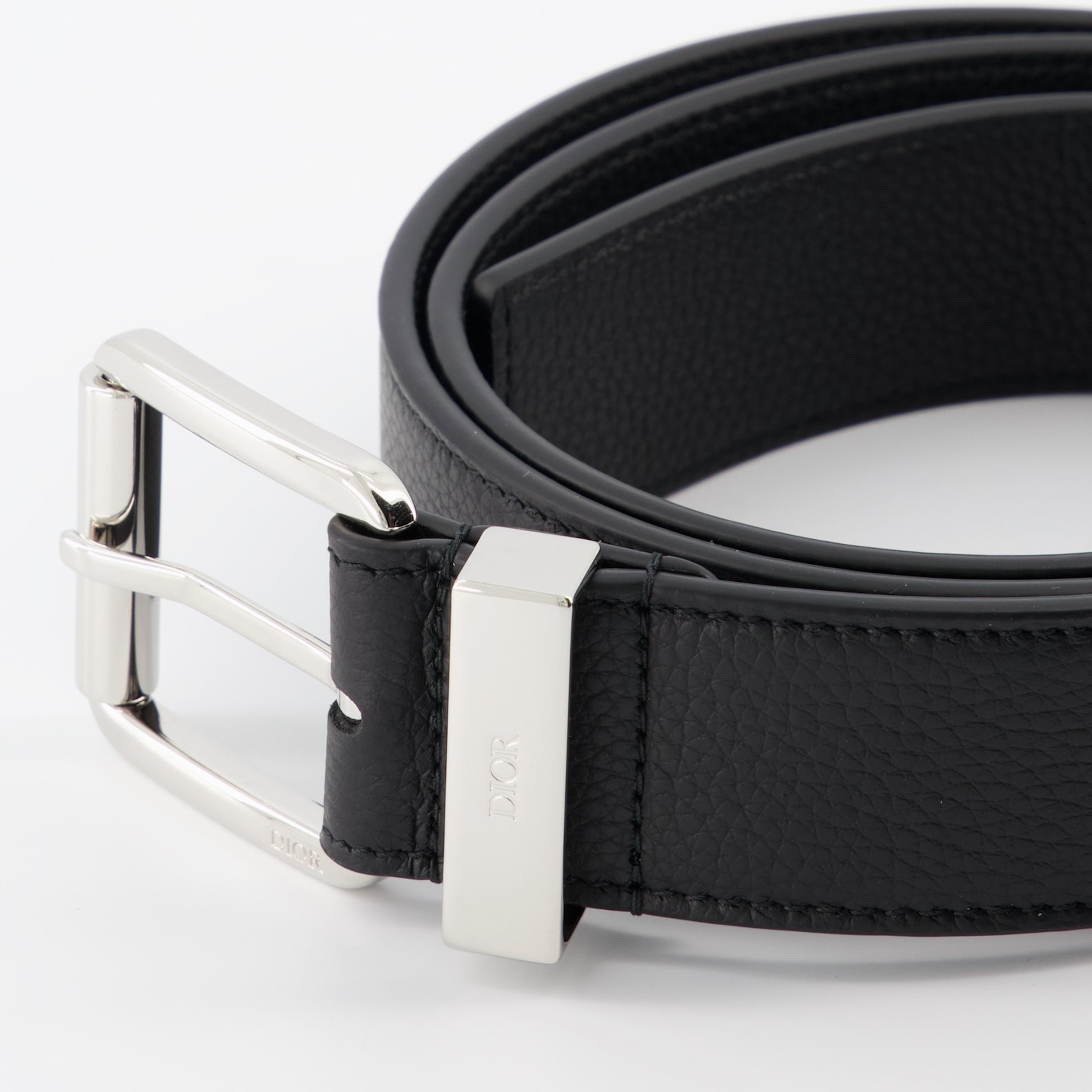 ベルト グレインレザーベルト Dior 黒 男