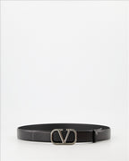 Cintos Ceinture VLogo Valentino Garavani Preto Homme