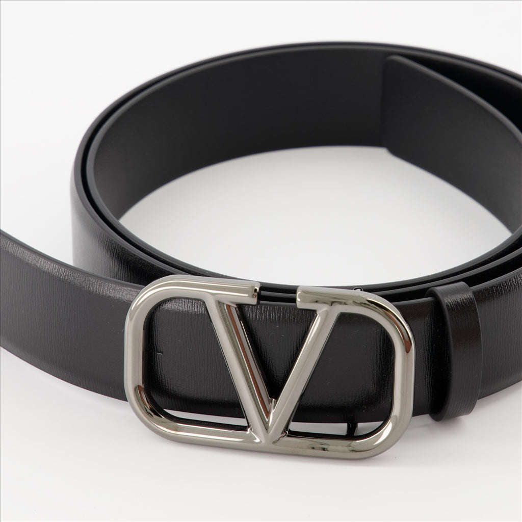 Cintos Ceinture VLogo Valentino Garavani Preto Homme