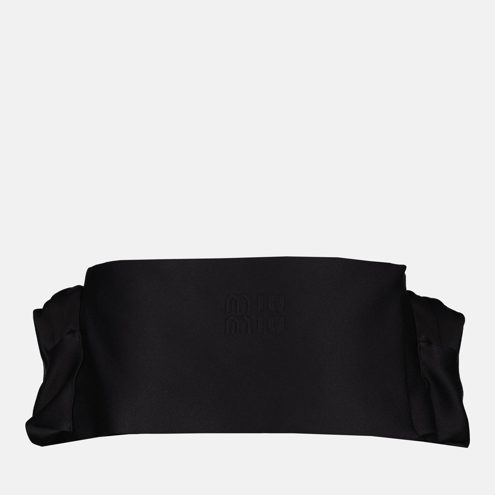 Faldas Ceinture péplum en radzimir Miu Miu Negro Femme