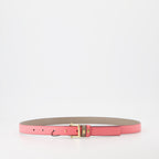 Ceinture réversible FF rose beige