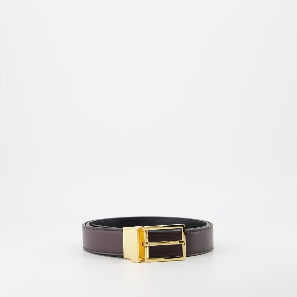 Cinturones Ceinture réversible Dior Marrón Homme
