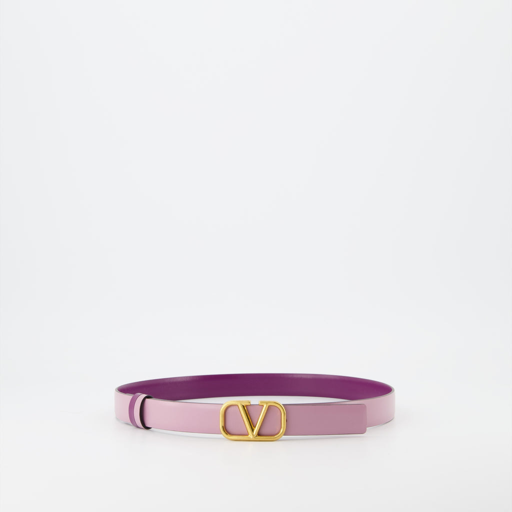 Belts VLogo reversible belt Valentino Garavani Purple Women