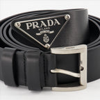 Belts Saffiano Belt Prada Black Women
