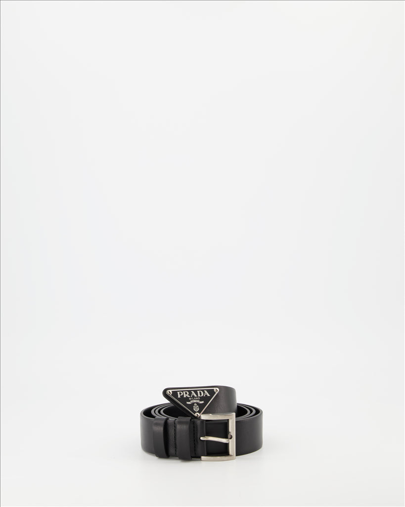 Belts Saffiano Belt Prada Black Women