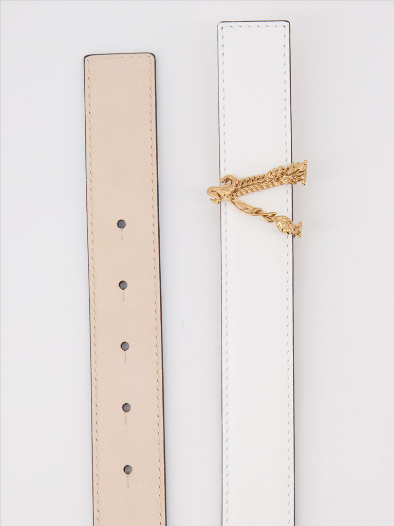 Cintos Ceinture Virtus Versace Branco Femme