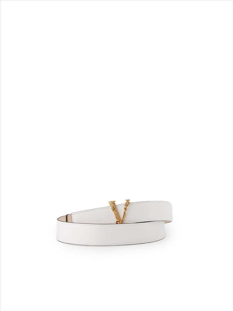 Cintos Ceinture Virtus Versace Branco Femme