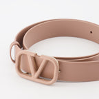 Ceinture VLogo beige rosé