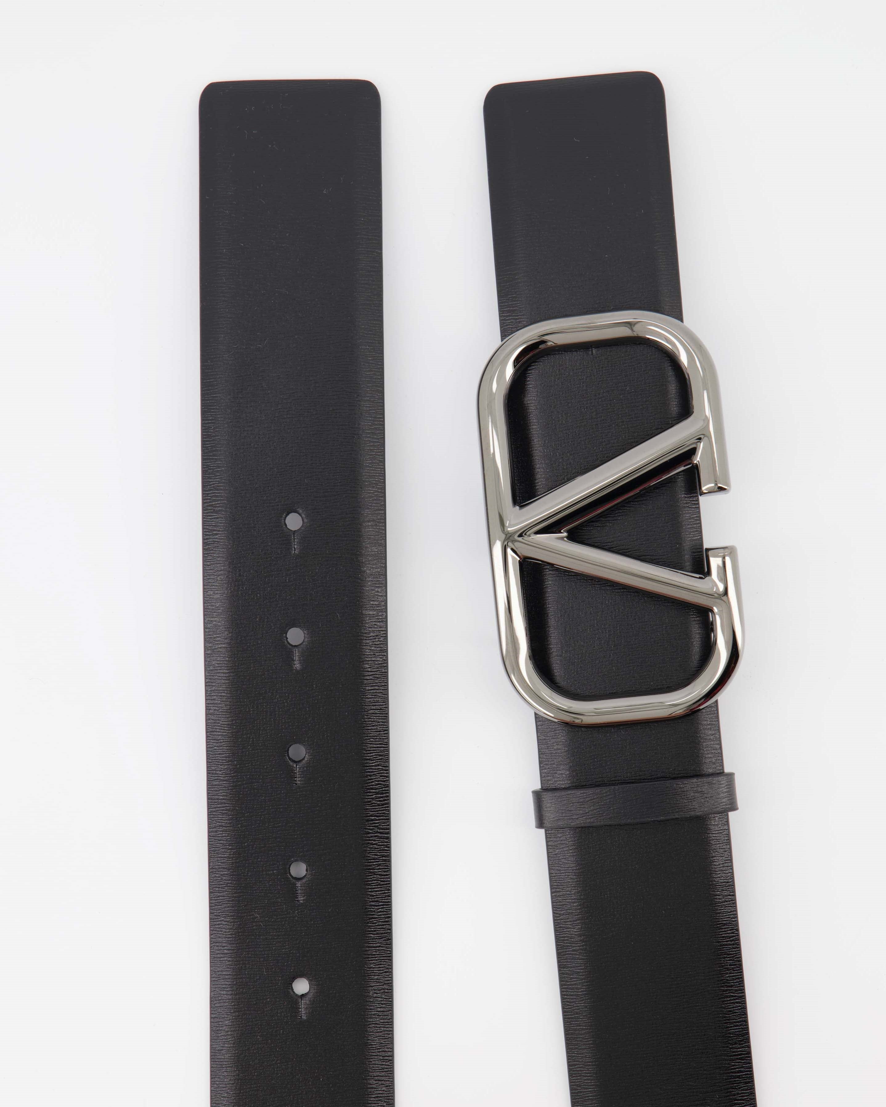 Cintos Ceinture VLogo Valentino Garavani Preto Homme