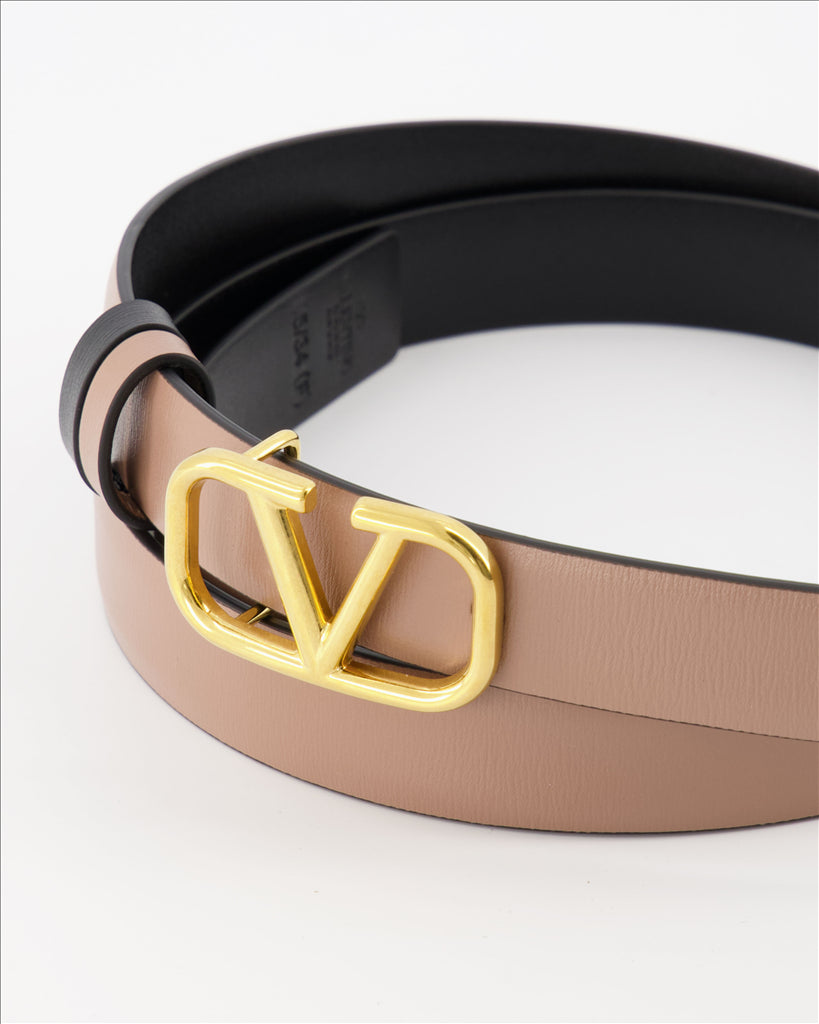 Cinture Ceinture VLogo réversible Valentino Garavani Marrone Femme