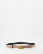 ベルト リバーシブルVロゴベルト Valentino Garavani 茶色 女性