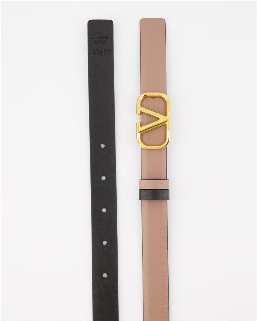 Cinture Ceinture VLogo réversible Valentino Garavani Marrone Femme