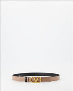 ベルト リバーシブルVロゴベルト Valentino Garavani 茶色 女性