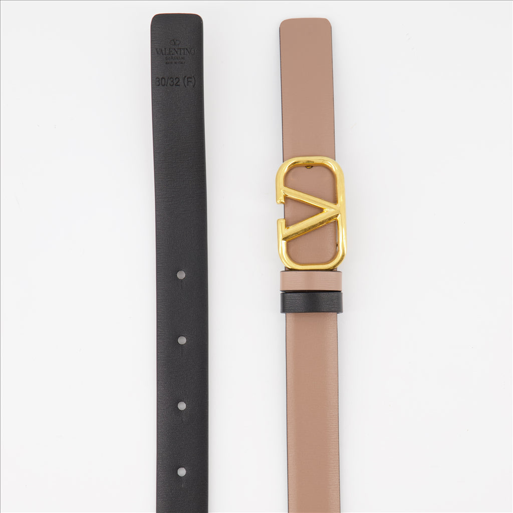 Cinture Ceinture VLogo réversible Valentino Garavani Marrone Femme