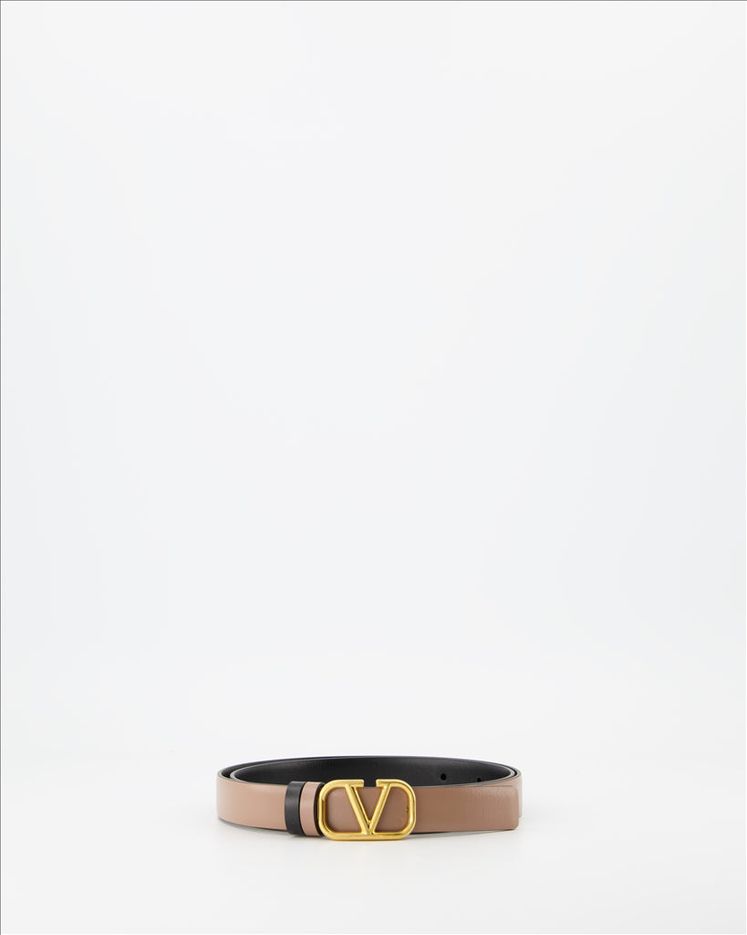 Cinture Ceinture VLogo réversible Valentino Garavani Marrone Femme