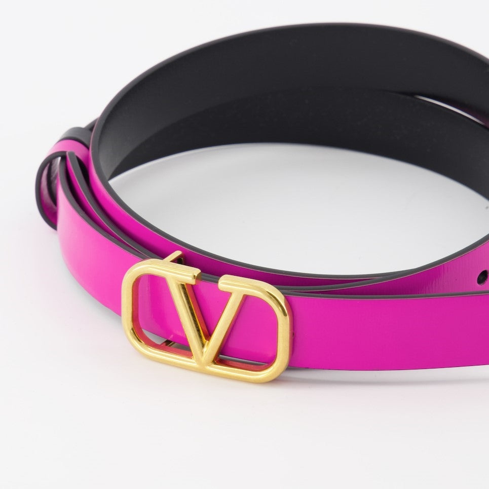 Cinture Ceinture VLogo réversible Valentino Garavani Rosa Femme