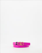 Cintos Ceinture VLogo réversible Valentino Garavani Rosa Femme
