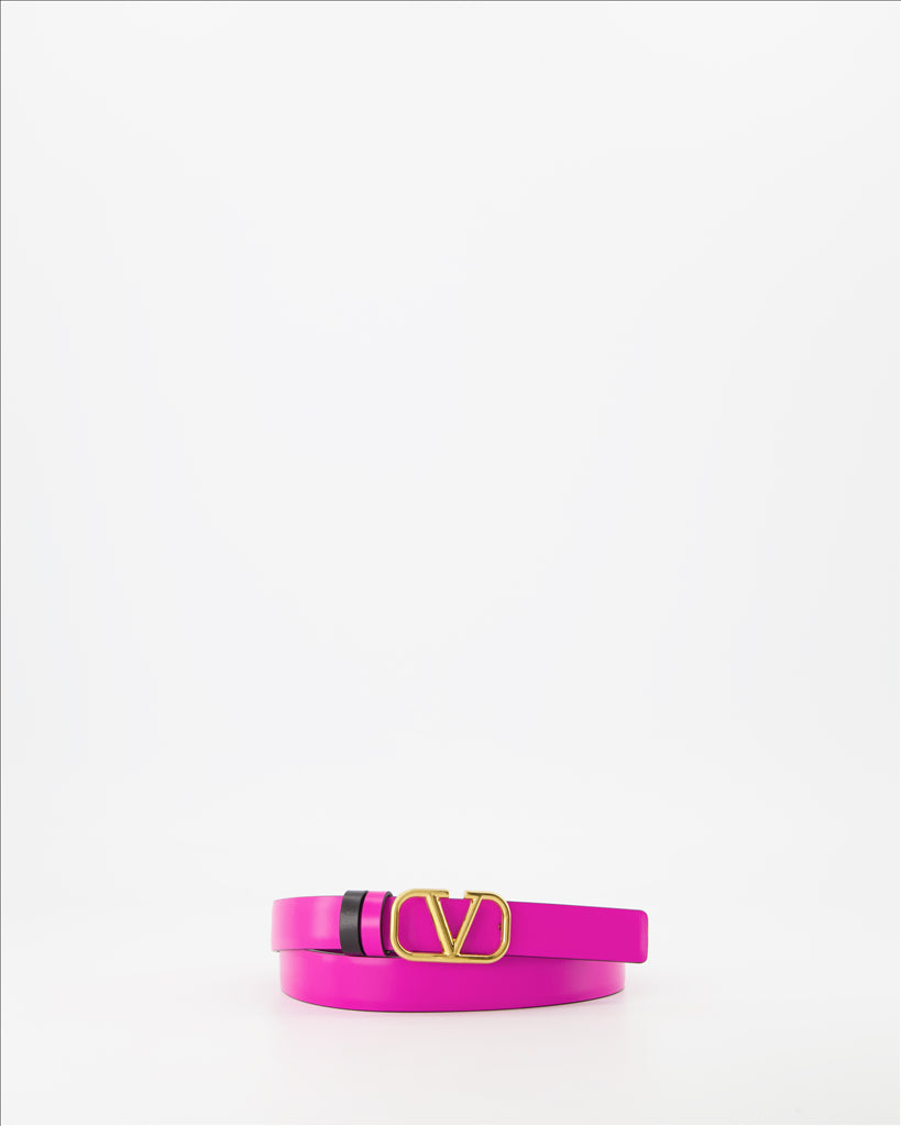 Cinture Ceinture VLogo réversible Valentino Garavani Rosa Femme