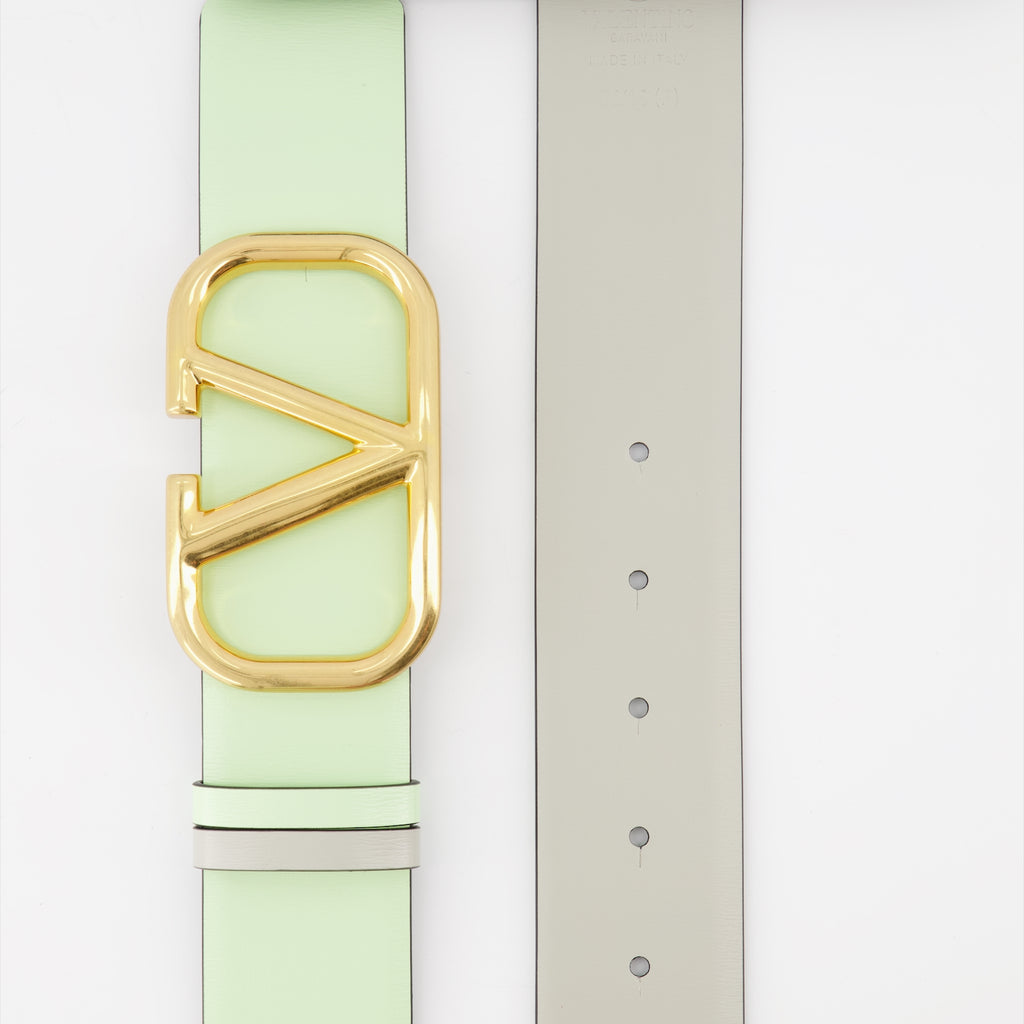 Cinture Ceinture VLogo réversible Valentino Garavani Verde Femme