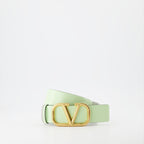 Cinture Ceinture VLogo réversible Valentino Garavani Verde Femme