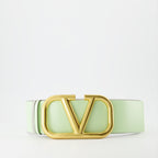Cinture Ceinture VLogo réversible Valentino Garavani Verde Femme