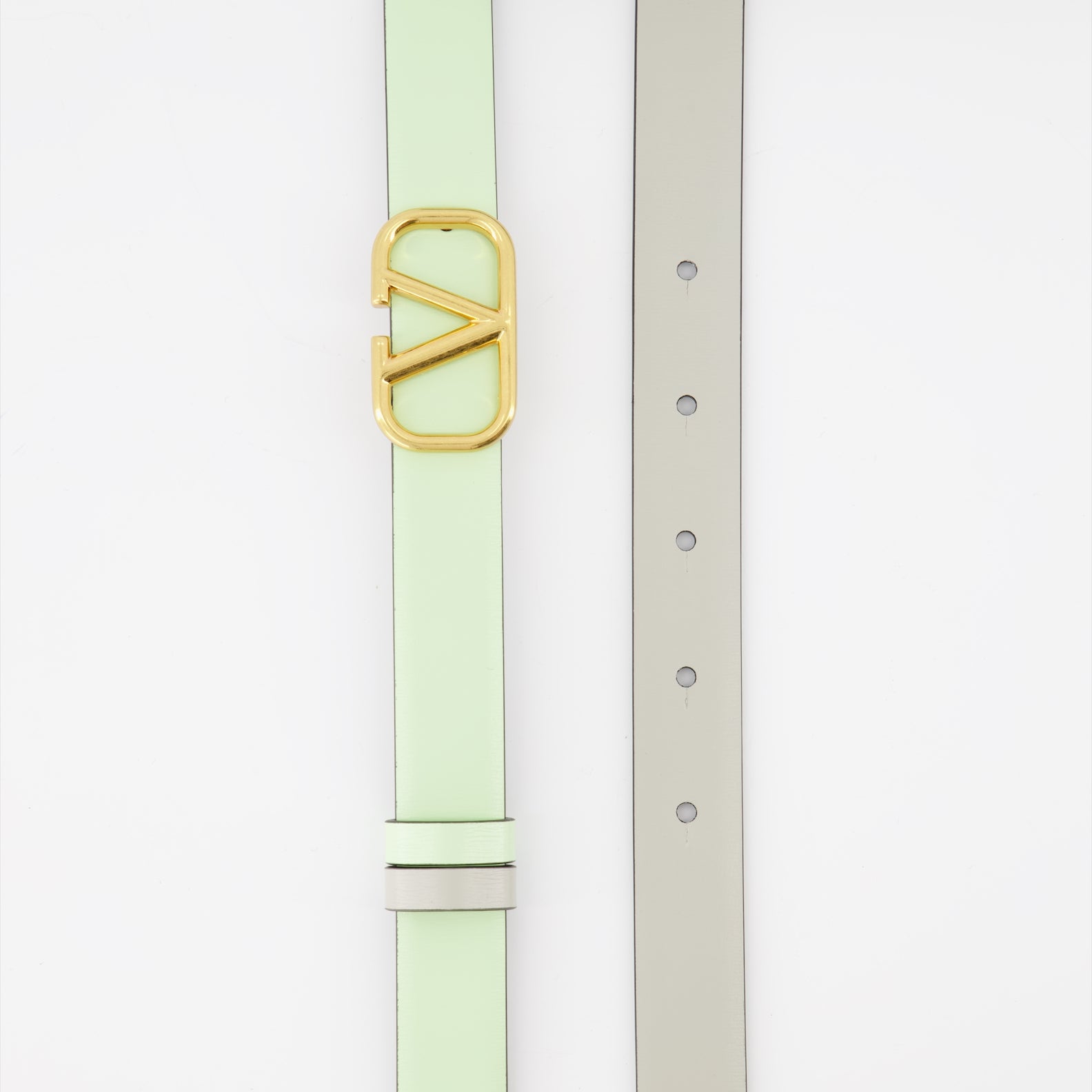 Cinture Ceinture VLogo réversible Valentino Garavani Verde Femme