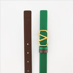 ベルト リバーシブルVロゴベルト Valentino Garavani 緑 女性