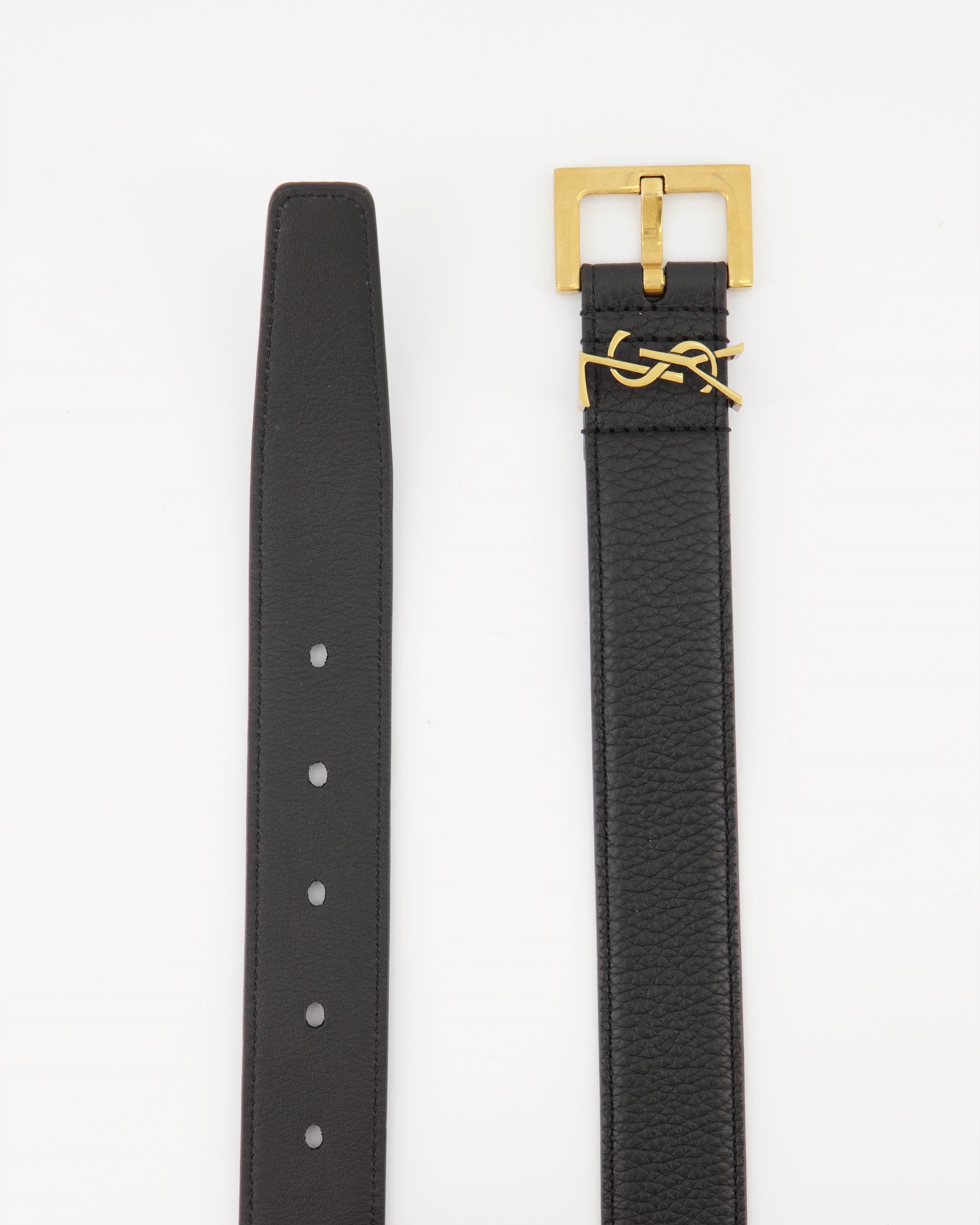 Cinture Ceinture YSL Saint Laurent Nero Homme