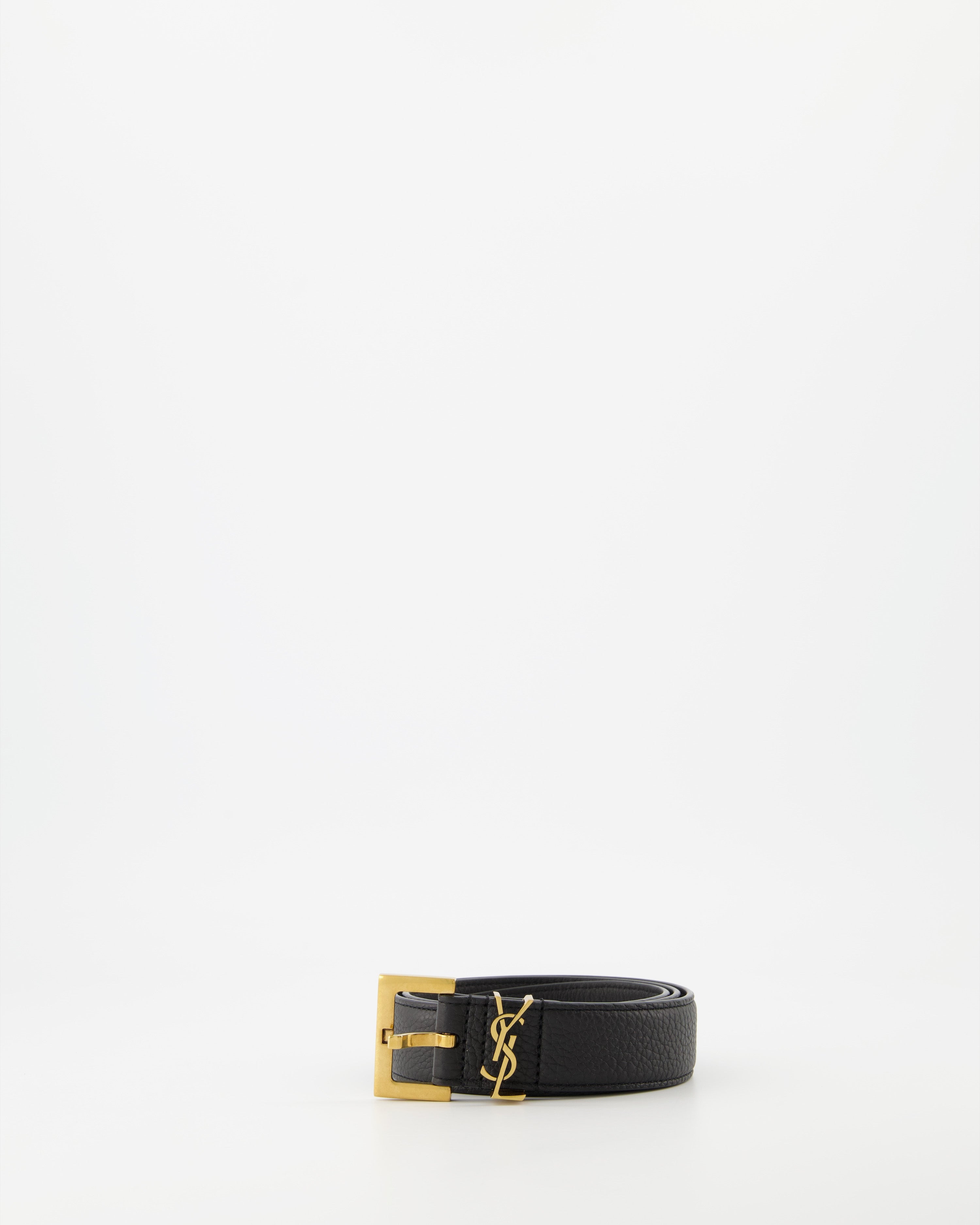 YSL 黒ベルト 金色バックル YSL イブサンローラン ゴールド ベルト｜Yahoo!フリマ（旧PayPay