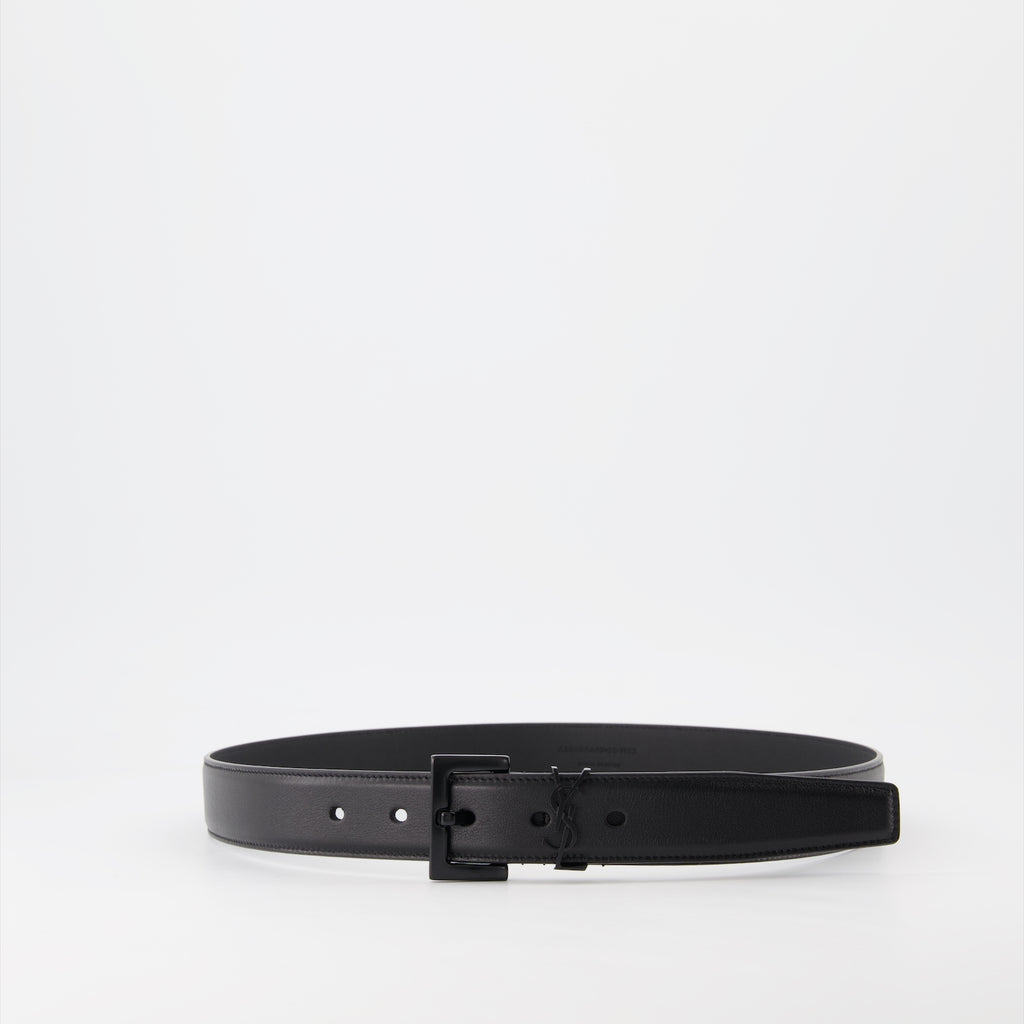 벨트 Ceinture YSL Saint Laurent 검은색 Homme