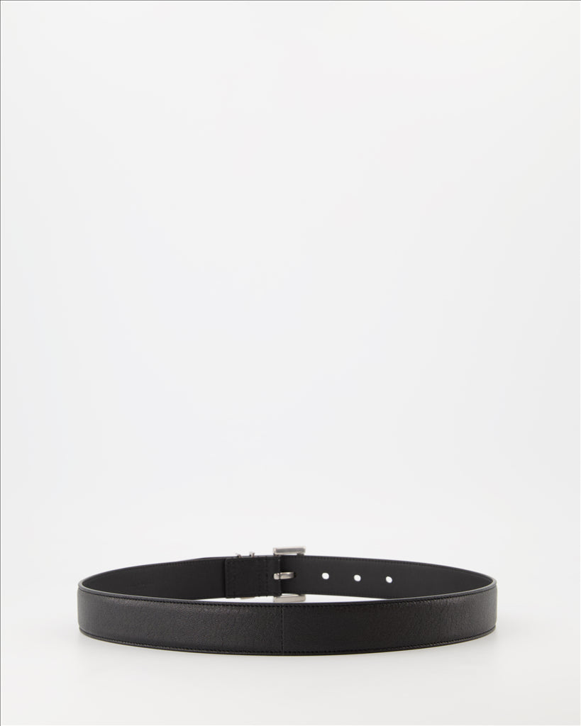 Cinture Ceinture YSL Noir Saint Laurent Nero Homme