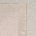 Sciarpe e guanti Châle en soie VLogo Signature Valentino Garavani Beige Femme
