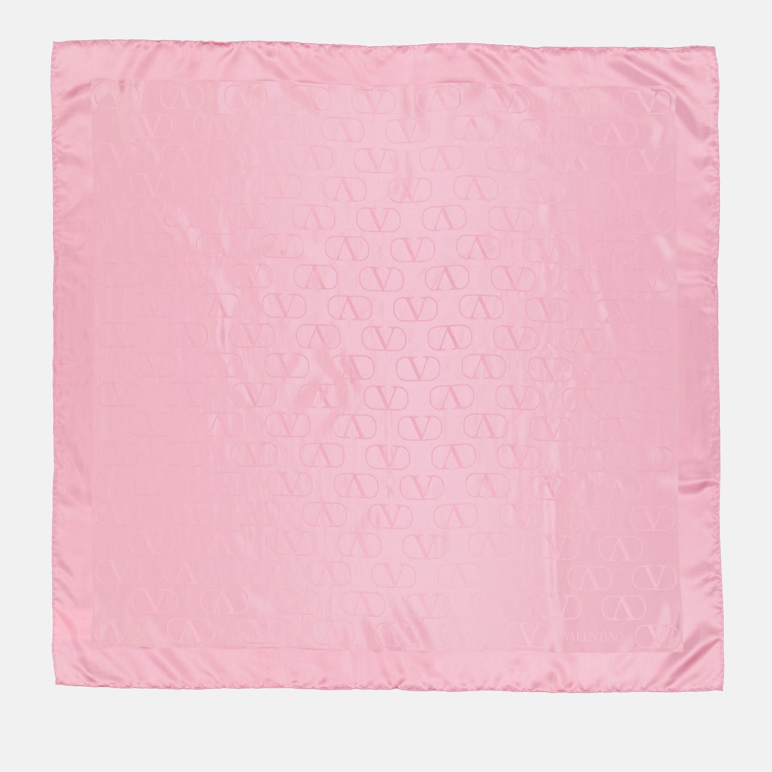 Sciarpe e guanti Châle en soie VLogo Signature Valentino Garavani Rosa Femme