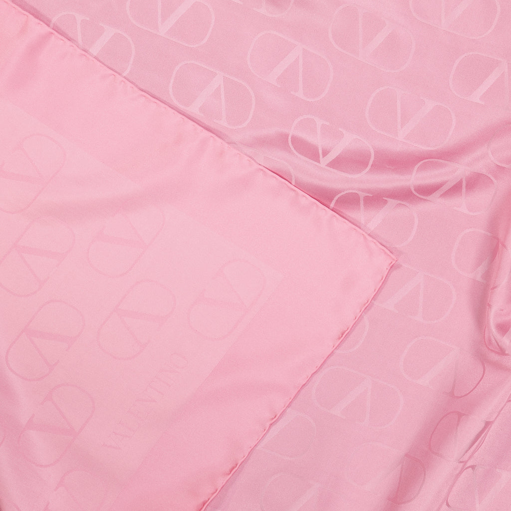 Sciarpe e guanti Châle en soie VLogo Signature Valentino Garavani Rosa Femme