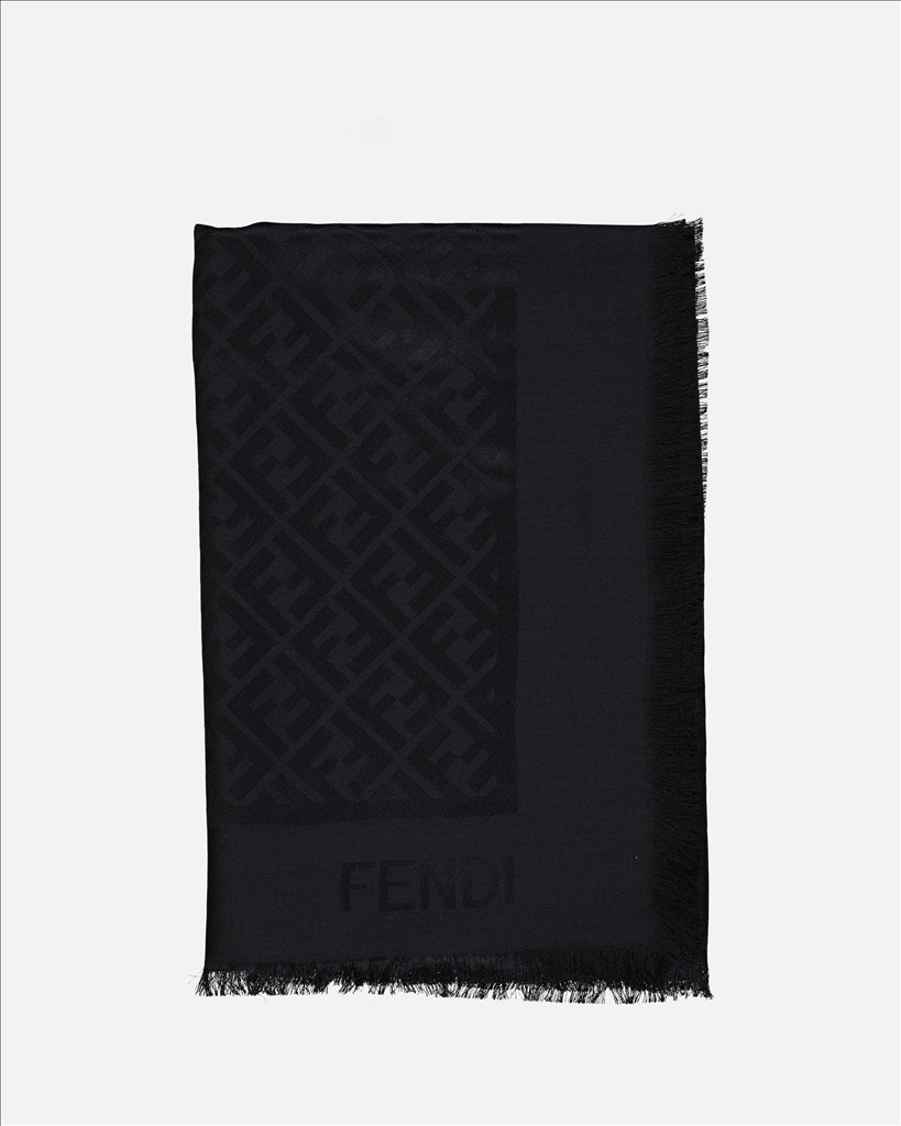 Scarves and gloves FF shawl Fendi Black Women