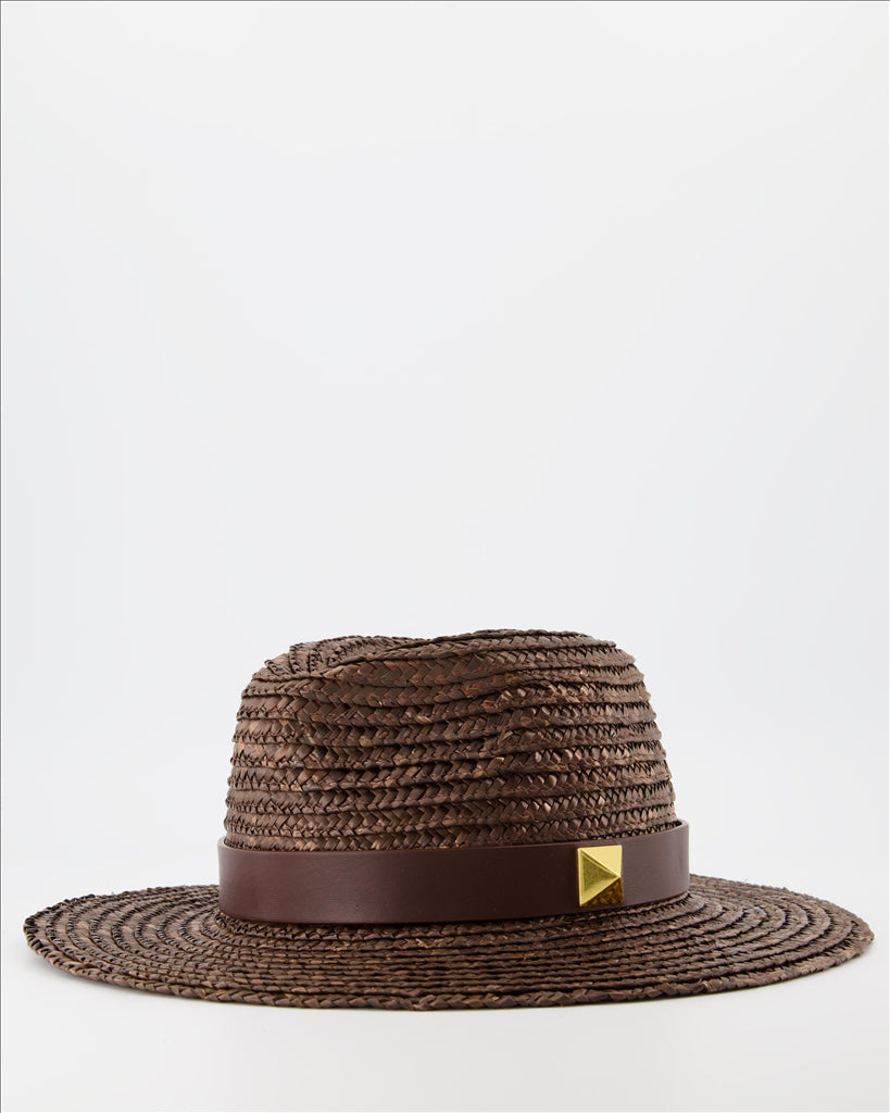 스카프 및 장갑 Chapeau One Stud Valentino Garavani 갈색 Femme