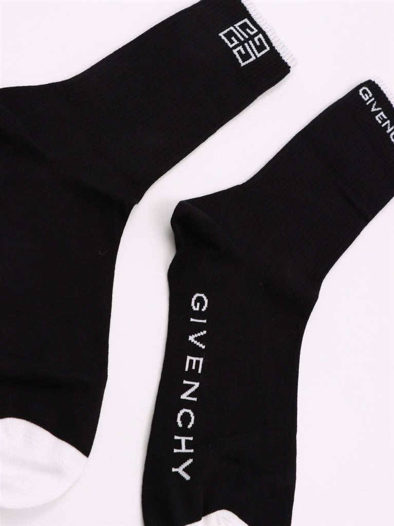 Pequeños artículos de cuero Chaussettes 4G Givenchy Negro Homme