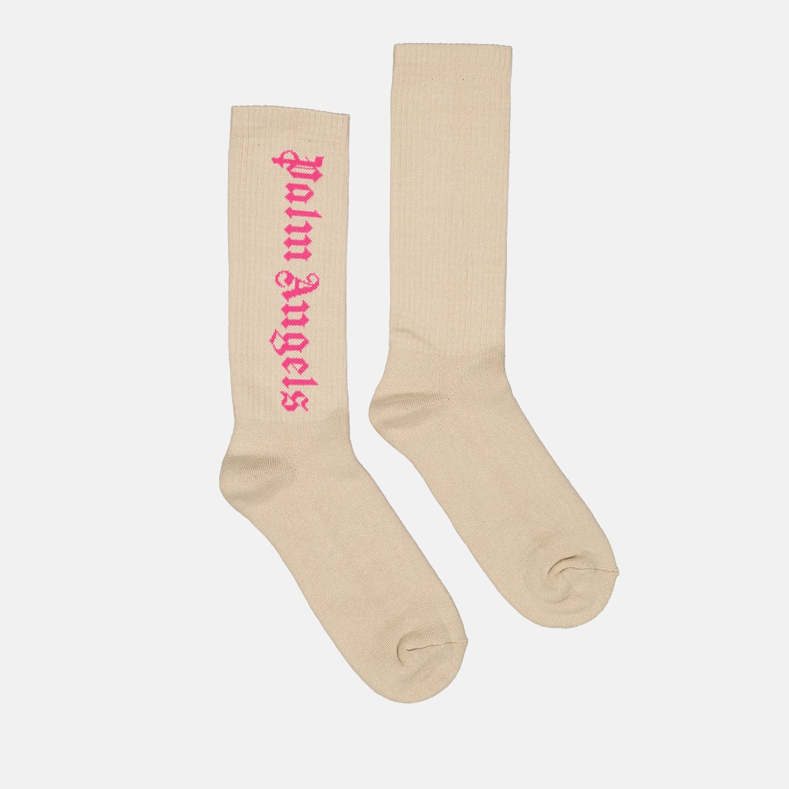 Ropa interior y homewear Chaussettes à logo Palm Angels Beige Homme