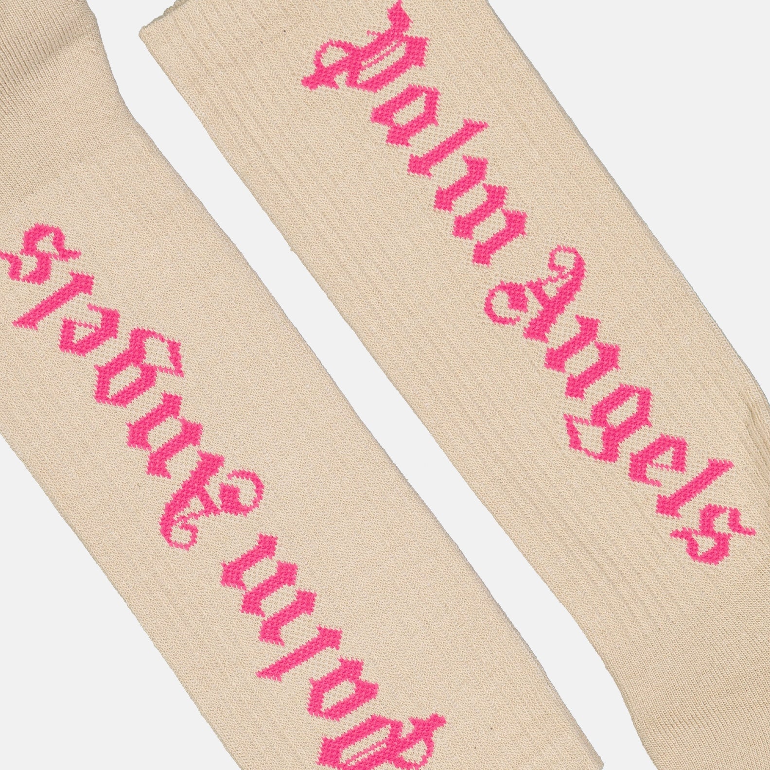 Ropa interior y homewear Chaussettes à logo Palm Angels Beige Homme