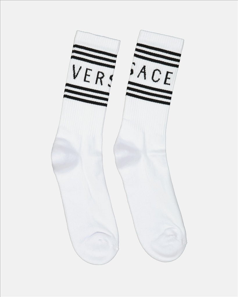 Ropa interior y homewear Chaussettes à logo Versace Blanco Femme