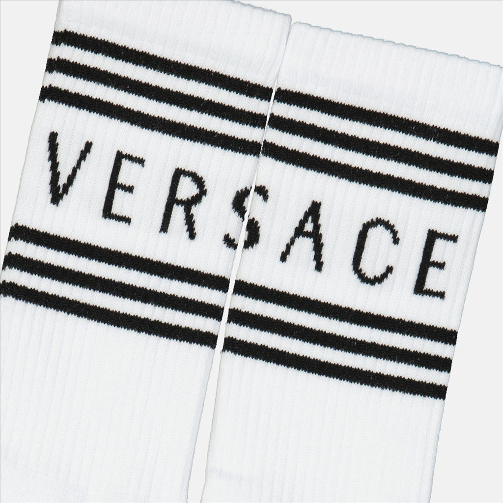Ropa interior y homewear Chaussettes à logo Versace Blanco Femme