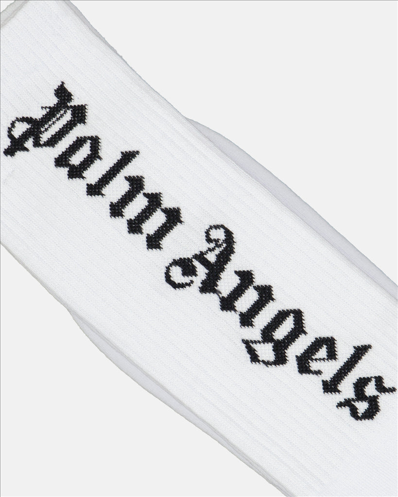 Ropa interior y homewear Chaussettes à logo Palm Angels Blanco Homme