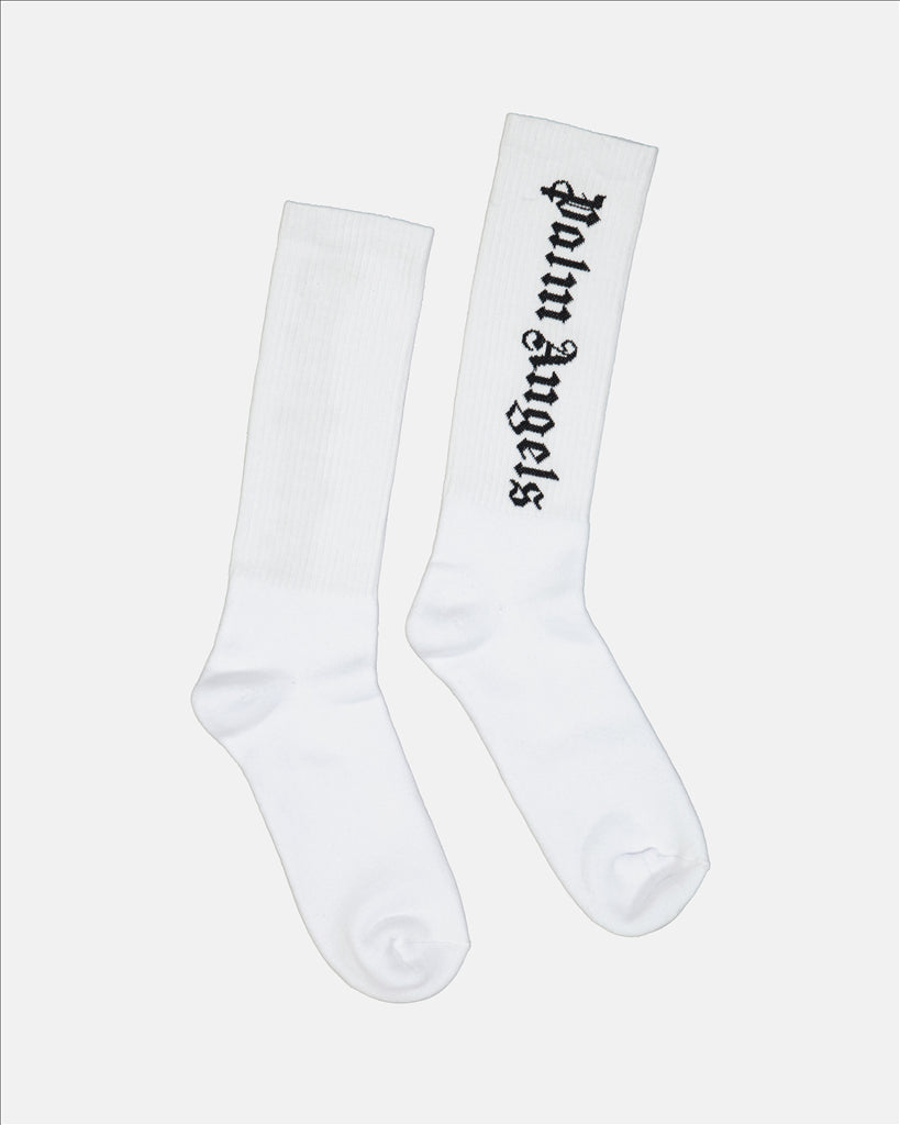 Ropa interior y homewear Chaussettes à logo Palm Angels Blanco Homme