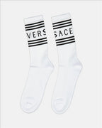 Ropa interior y homewear Chaussettes à logo Versace Blanco Femme