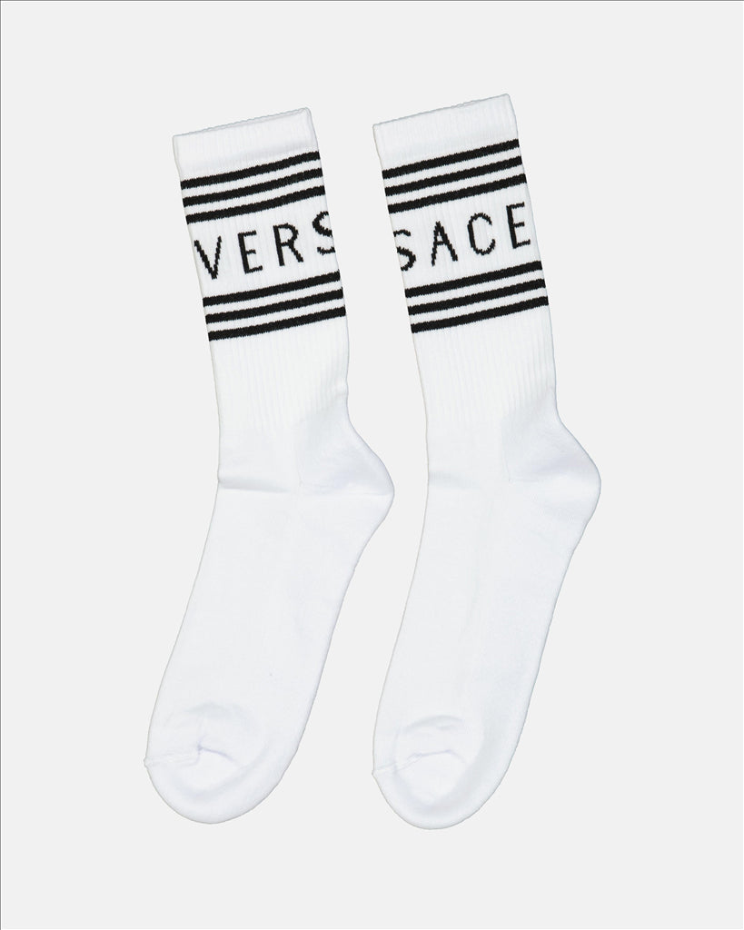 Ropa interior y homewear Chaussettes à logo Versace Blanco Femme