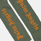 Sous-vêtements et homewear Chaussettes à logo Palm Angels Vert Homme