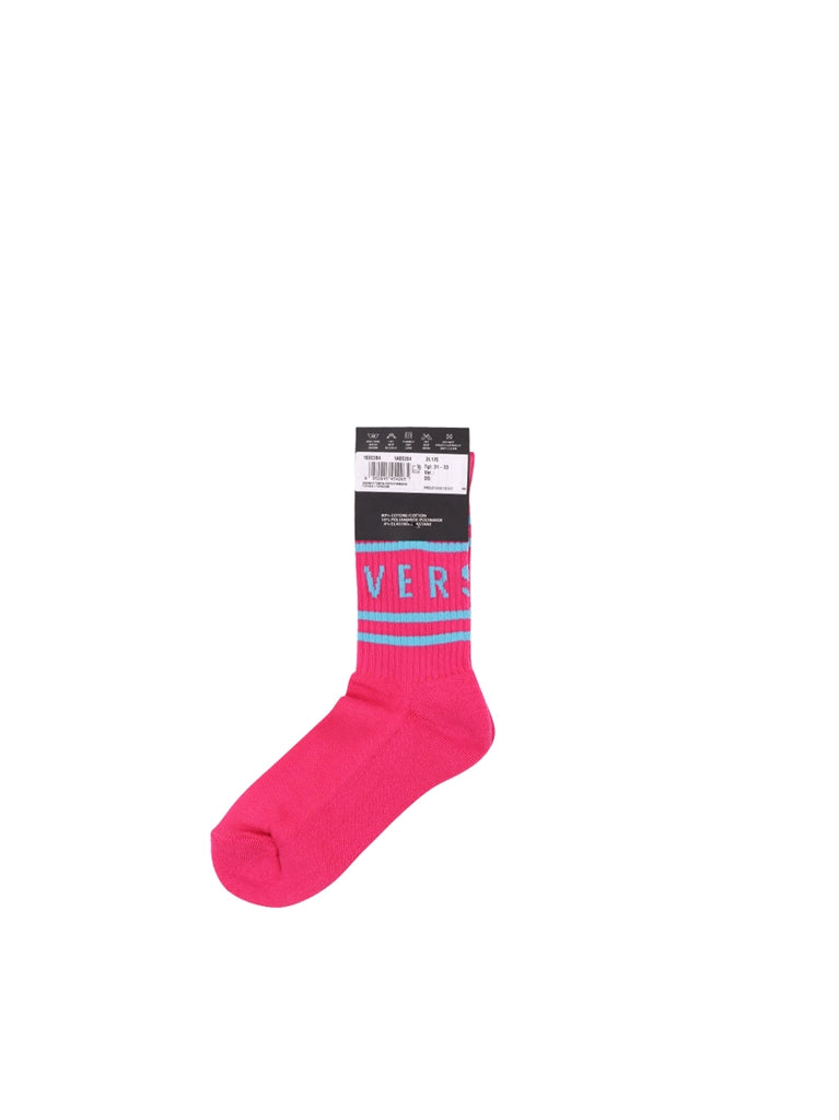 Clothing Athletic Socks Versace Pink Kids