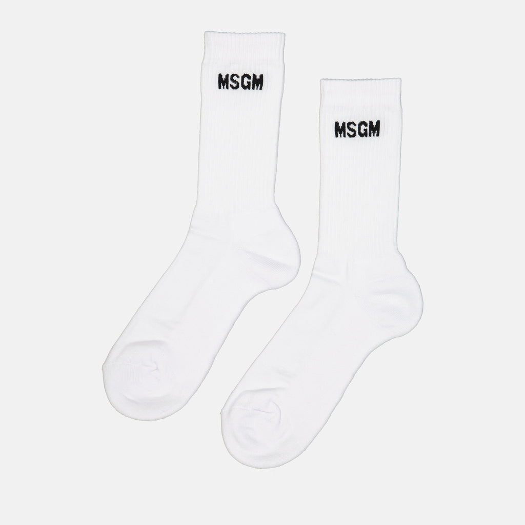언더웨어 및 홈웨어 Chaussettes à logo MSGM 하얀색 Femme